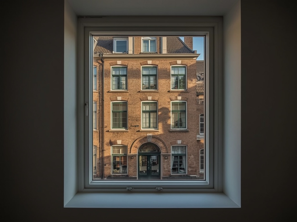 Interieur Helmondse woonkamer met uitzicht op tuin door kunststof schuifpui