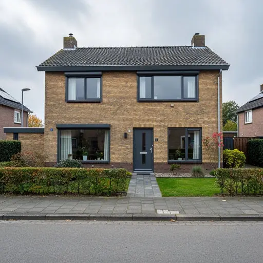 Woning in Schadewijk Oss met antraciet kunststof kozijnen