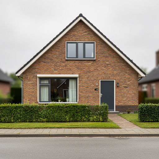 Jaren dertig woning Vught met antraciet kunststof kozijnen