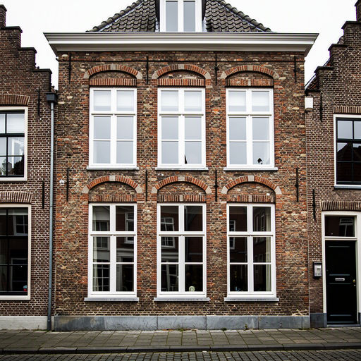 Moderne nieuwbouwwoning Rosmalen met grote kunststof schuifpui en vaste kozijnen