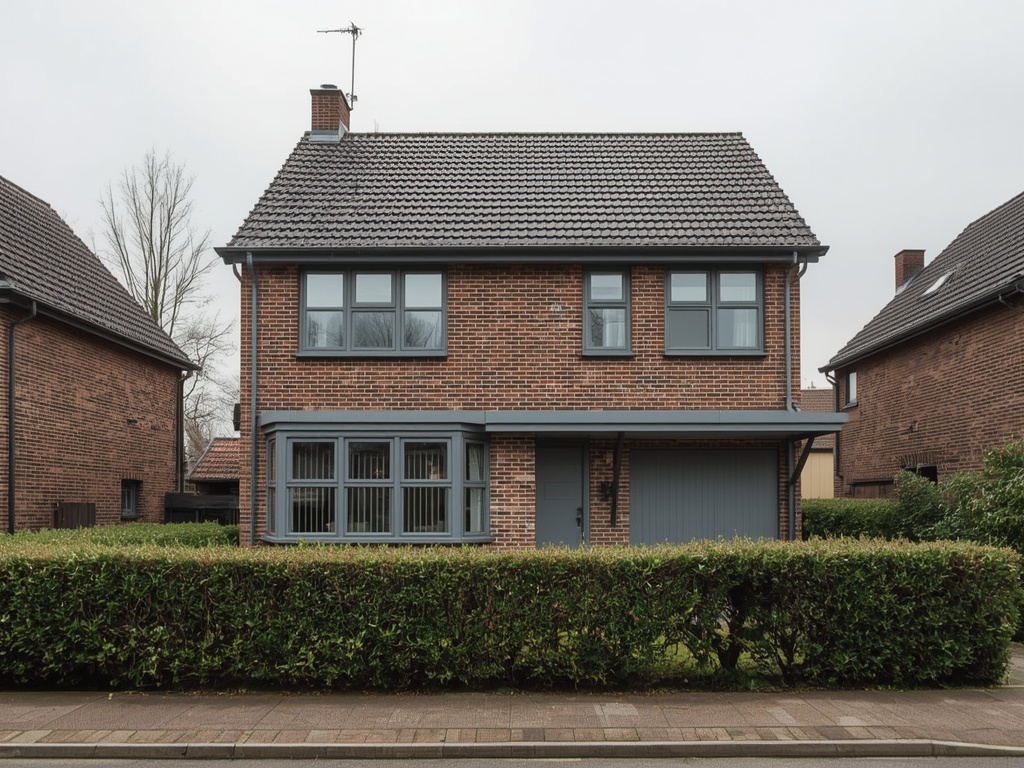 Woning 's-Hertogenbosch Rosmalen wijk met antraciet kunststof kozijnen