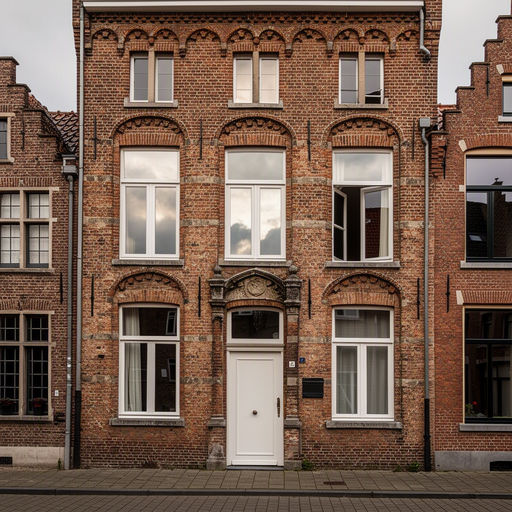 Moderne woning in Helmond met antraciet kunststof kozijnen en bakstenen gevel