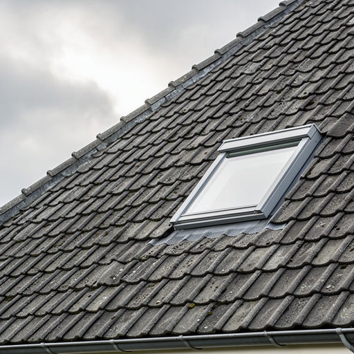 Wit kantelbaar kunststof dakraam met HR++ glas in een zolderkamer